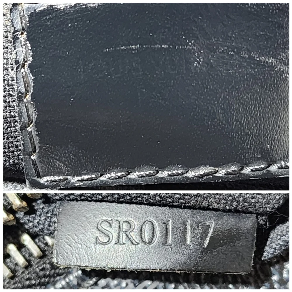 LOUIS VUITTON Damier Graphite Mick PM Shoulder Bag Black/Grey